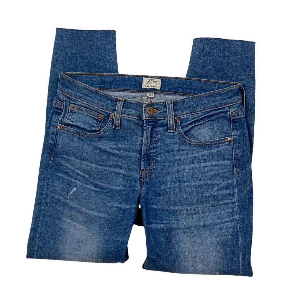 J Crew Toothpick Stretch Jeans Women's 28P